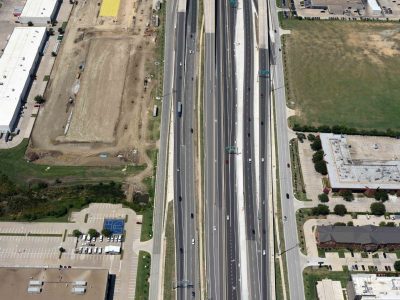 I-820 just east of I-35W looking westbound