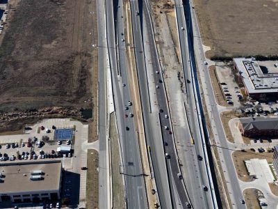 I-820 just east of I-35W looking westbound