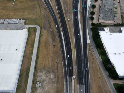 I-820 just east of Mark IV Pkwy. looking eastbound