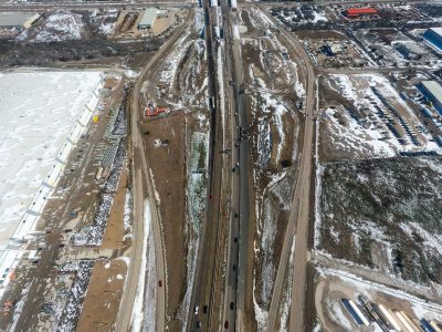 I-820 west of Mark IV Pkwy. looking east