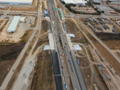 I-820 west of Mark IV Pkwy. looking east