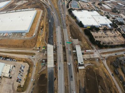 I-820 west of Mark IV Pkwy. looking east
