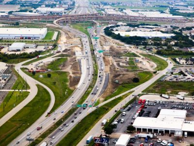 I-820 west of Mark IV Pkwy. looking east