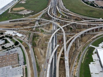 I35W-I820 interchange looking northbound