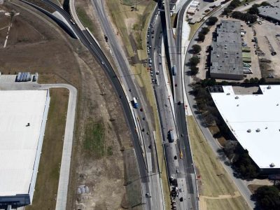 Mark IV Pkwy at I-820 looking eastbound
