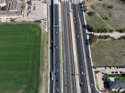 Meacham Blvd. at I-35W looking northbound