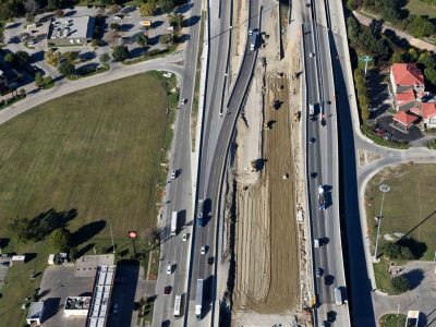 Northbound I-35W at Meacham Blvd