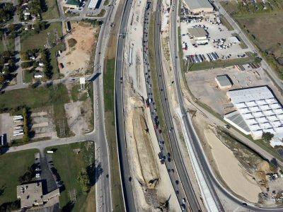 Northbound I-35W at NE 28th St