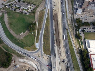 Northbound I-35W at Northside Dr