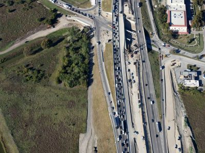 Northbound I-35W at Northside Dr