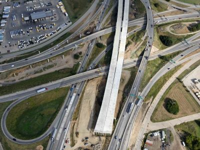 Northbound I-35W at SH 121
