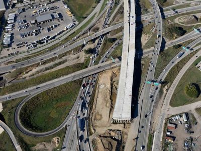 Northbound I-35W at SH 121