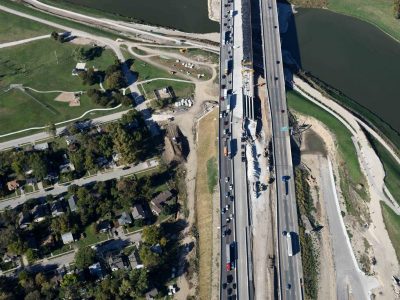 Northbound I-35W at Trinity