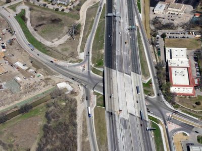 Northside Dr. at I-35W looking northbound