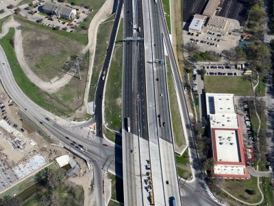 Northside Dr. at I-35W looking northbound