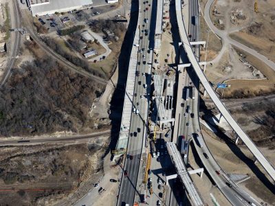 US 287 at I-35W looking northbound