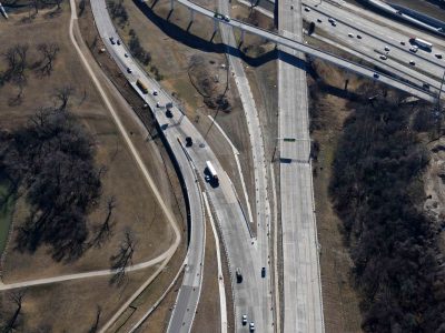 US 287 at I-35W looking northbound