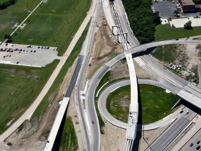 US 287 at I-35W looking southeast