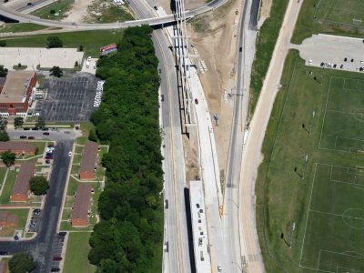 US 287 just east of I-35W looking northwest
