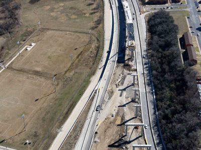 US 287 just west of Chambers St. looking eastbound