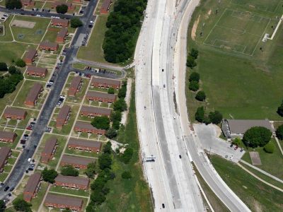 US 287 (Spur 280) east of I-35W looking northwest