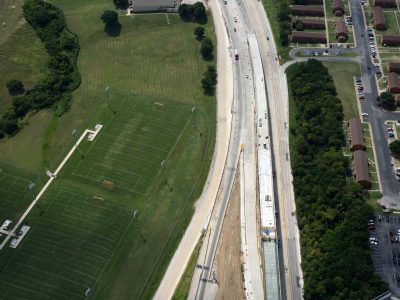 US 287 (Spur 280) just east of I-35W looking eastboun