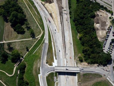 US 287 (Spur 280) just east of I-35W looking northeast