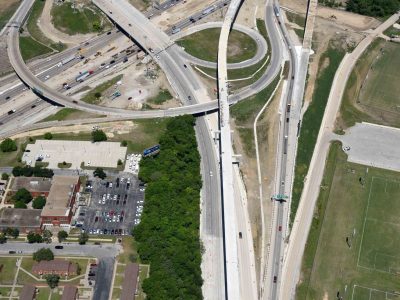US 287 (Spur 280) just east of I-35W looking northwest