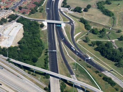 US 287 (Spur 280) just north of I-30 looking northwest