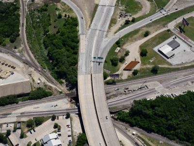 US 287 (Spur 280) just west of I-35W looking eastbound