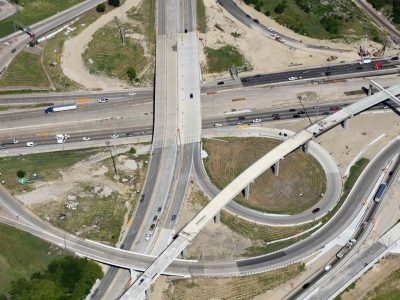 US 287 (spur 280) just west of I-35W looking eastbound