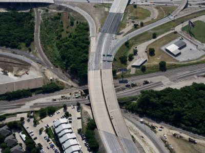 US 287 (Spur 280) just west of I-35W looking eastbound