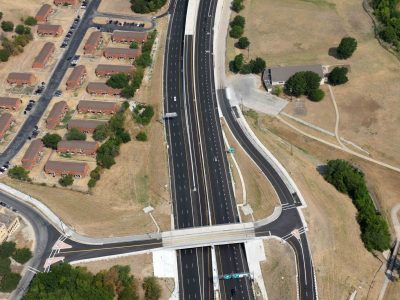 US 287/Spur 280 at Chambers St. looking westbound