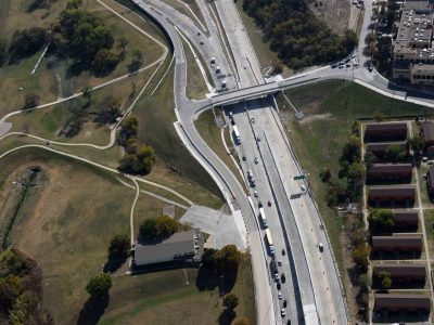 US 287/Spur 280 at Chambers St. looking westbound