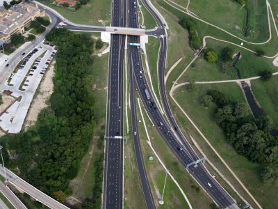 US 287/Spur 280 at I-30 looking westbound