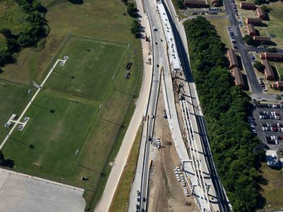 US 287/Spur 280 at I-35W looking eastbound