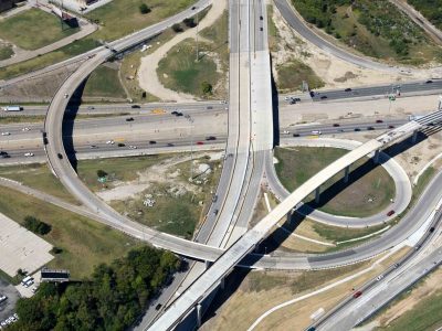 US 287/Spur 280 at I-35W looking westbound