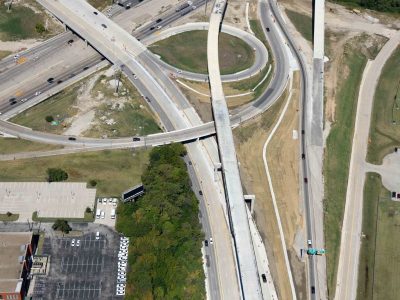 US 287/Spur 280 just east of I-35W looking northwest