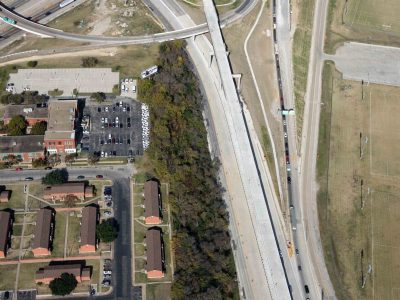 US 287/Spur 280 just east of I-35W looking northwest