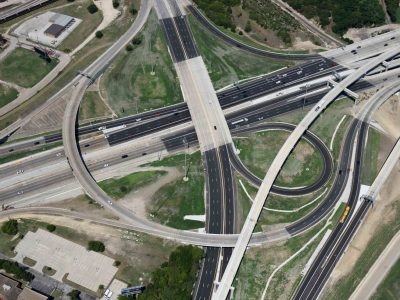 US 287/Spur 280 just east of I-35W looking westbound