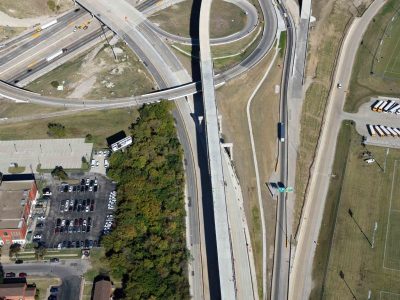 US 287/Spur 280 just east of I-35W looking westbound