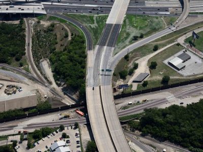 US 287/Spur 280 just west of I-35W looking eastbound