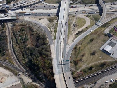 US 287/Spur 280 just west of I-35W looking eastbound