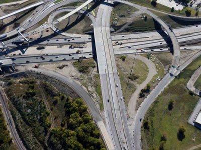 US 287/Spur 280 just west of I-35w looking eastbound