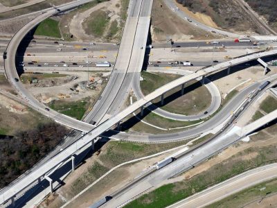 Westbound US 287/ Spur 280 at I-35W looking westbound
