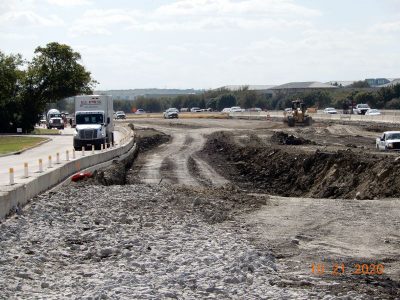Work along I-35W between Westport Pkwy. and Alliance Blvd.
