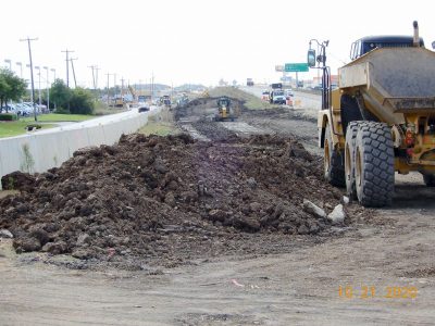 Work along I-35W north of Golden Triangle Blvd.