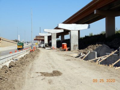 Work at the I-35W/I-820 interchange