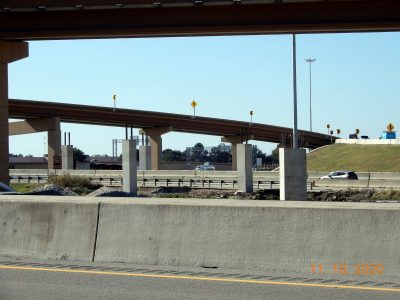 Work at the I-35W/I-820 interchange
