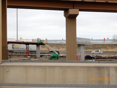 Work at the I-35W/I-820 interchange